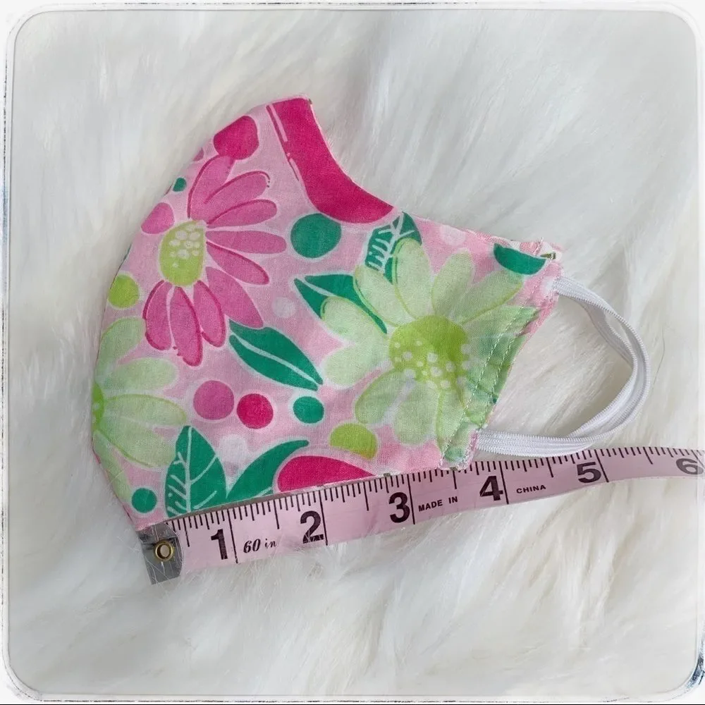 Handmade Lilly Pulitzer kids mask